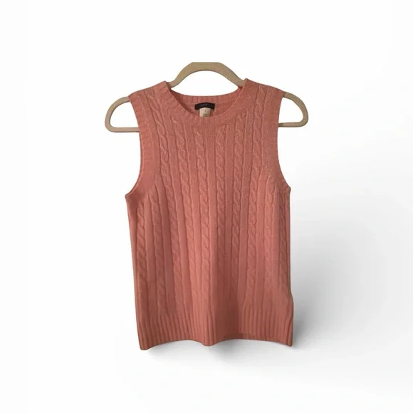 J. Crew Wool Blend Pink Sweater Vest - Picture 3 of 3